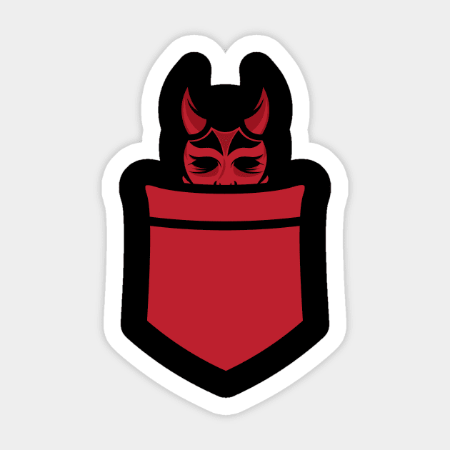 Pocket Devil Sticker by Yeroma